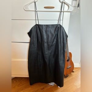 Leather Mini Dress